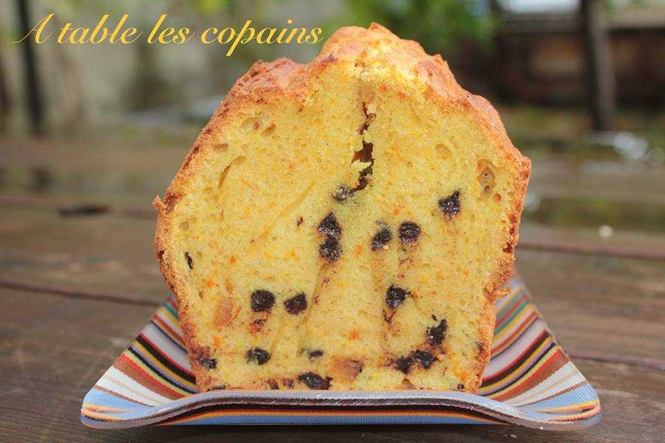 Cake curcuma / orange / chocolat