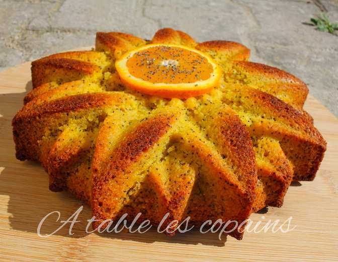 Gâteau à l'orange, polenta et huile d'olive  (sans gluten &amp; sans plv)
