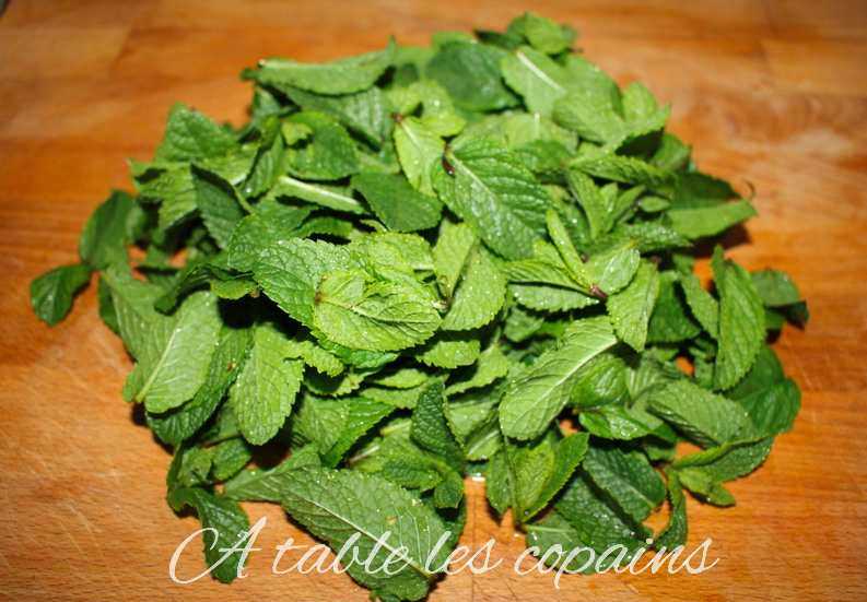 Le sirop de menthe