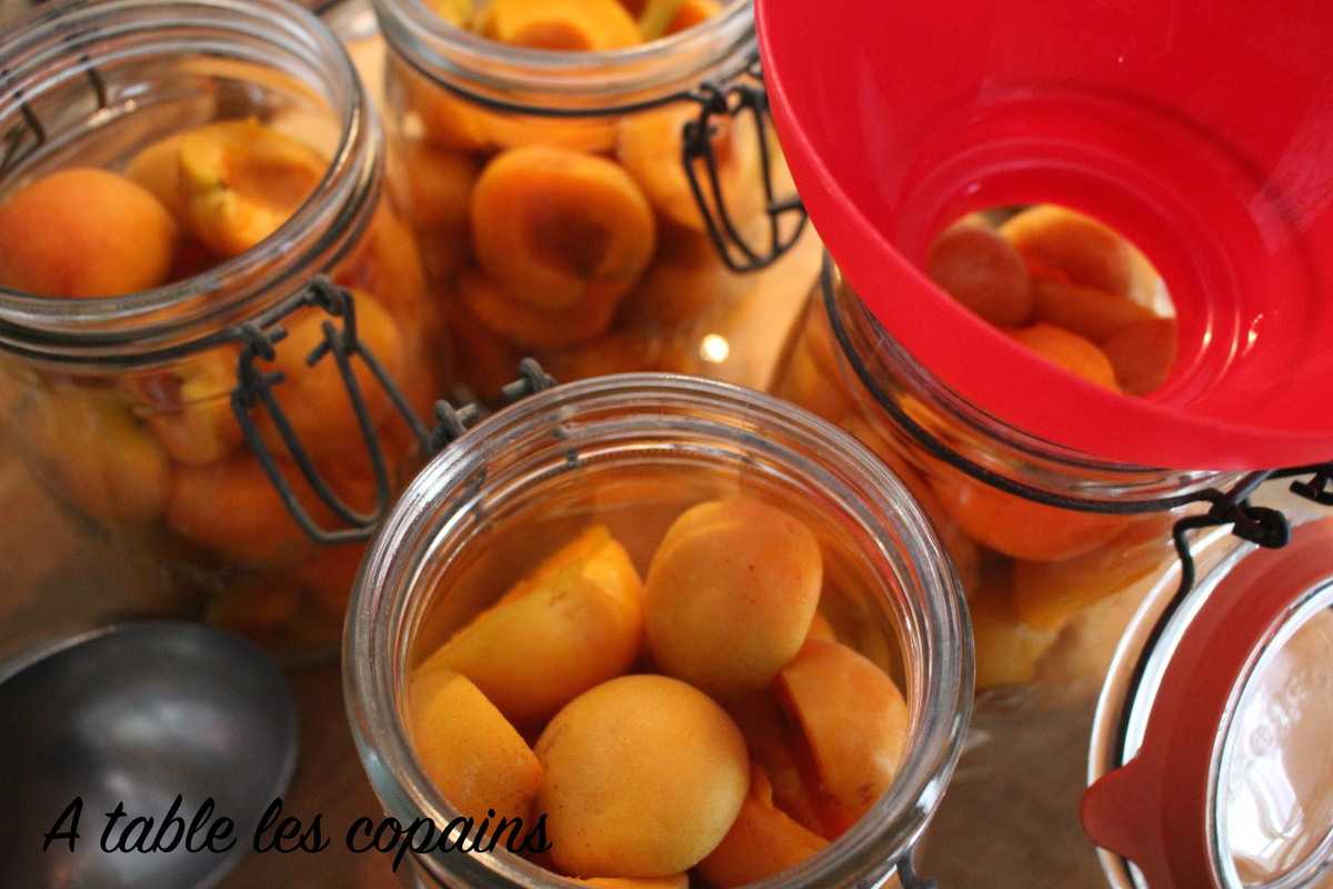 Abricots au sirop 