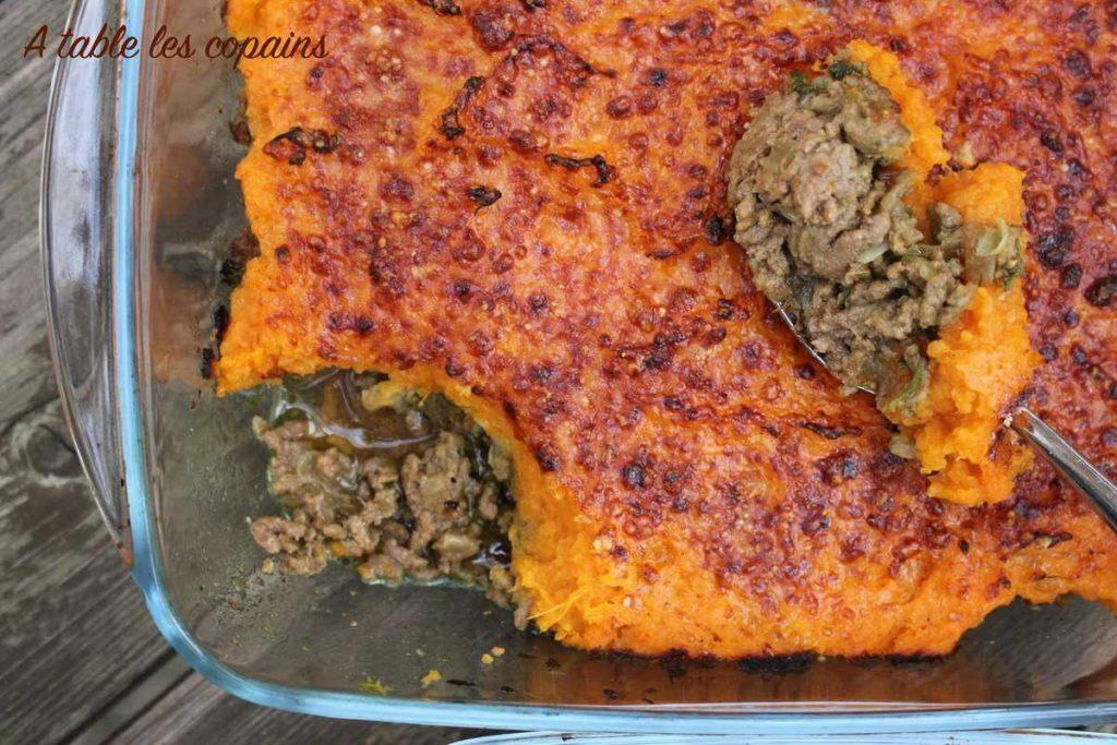 Hachis Parmentier de patates douces – A table les copains