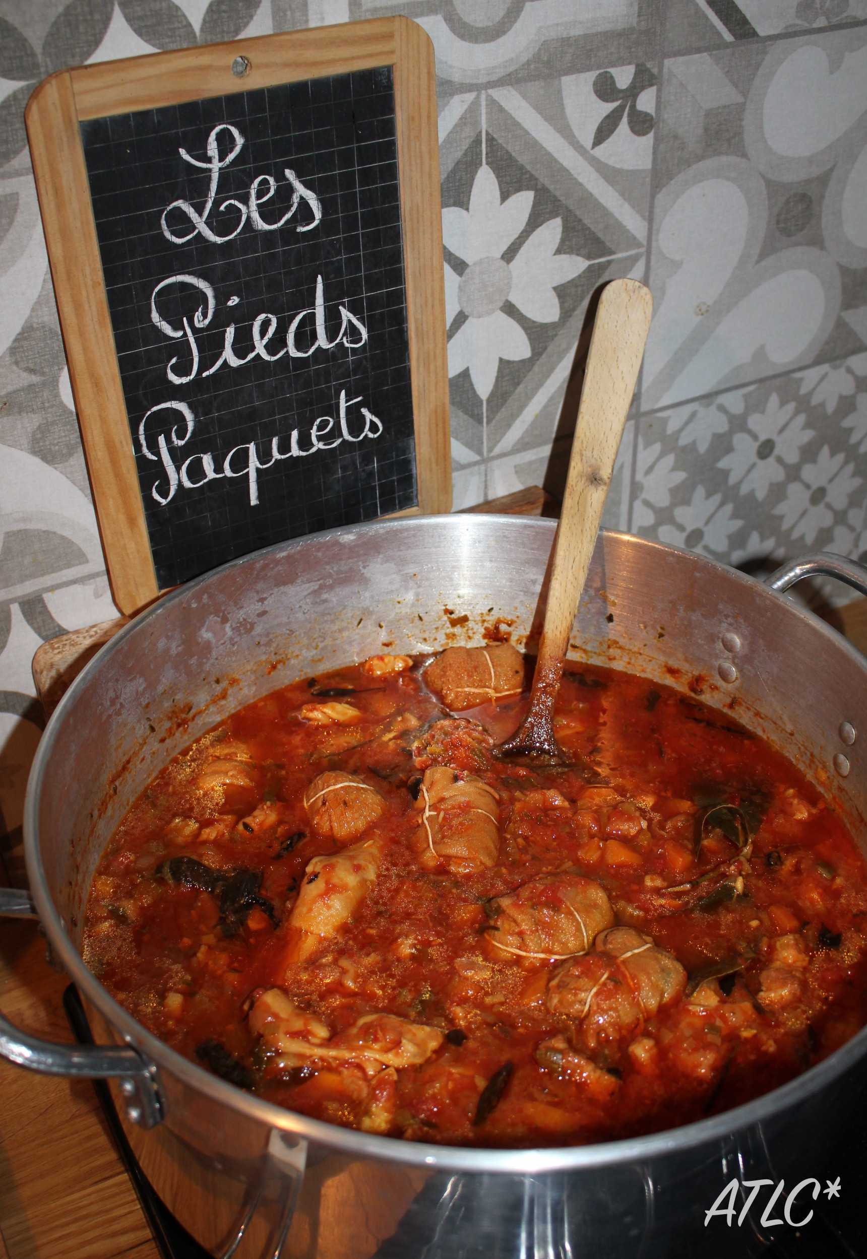Les piedspaquets, la recette ancestrale. A table les copains Les piedspaquets, la recette ancestrale. A table les copains