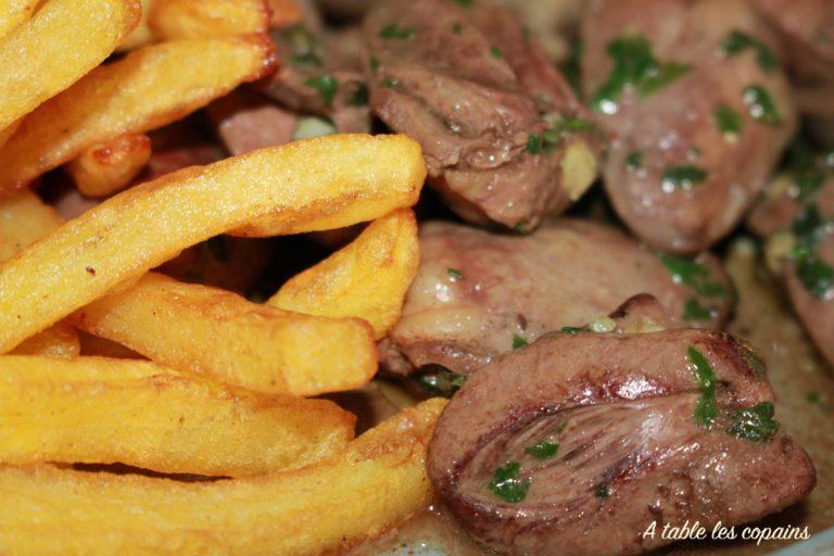 coeurs de canard en persillade – A table les copains