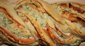 Tresse au saumon, aneth et ricotta